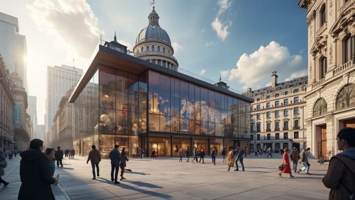 Historic-modern architectural fusion