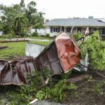 Storm-Damaged House