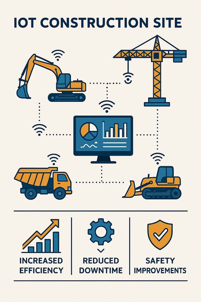 IoT Revolution in Construction: Connected Equipment Networks and Productivity Benefits