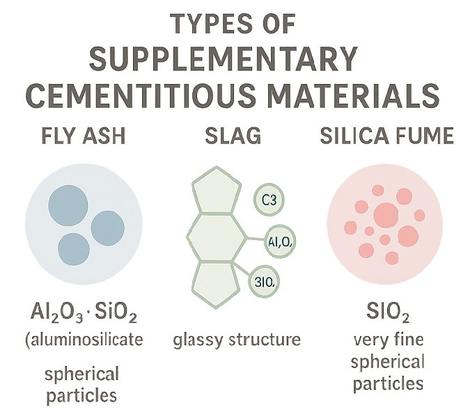 Supplementary cementitious materials infographic