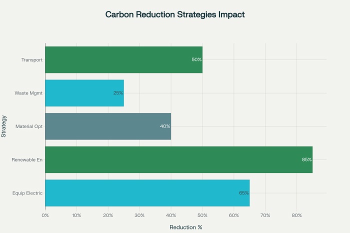 Carbon Emission Reduction Potential by Strategy Implementation