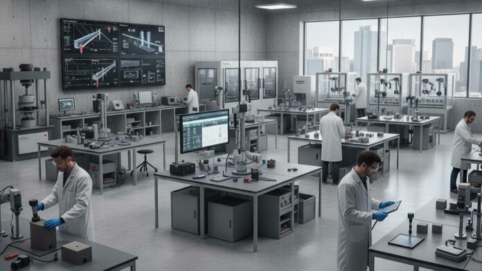 digital material testing in concrete