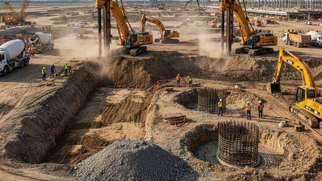 foundation and soil challenges in terminal construction