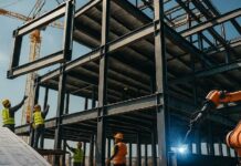 metal structural work in construction