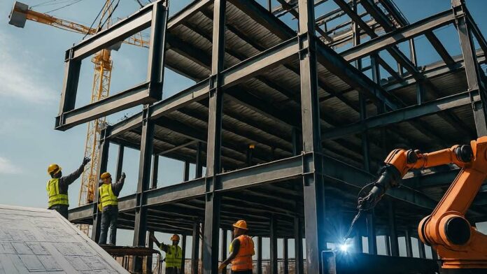 metal structural work in construction