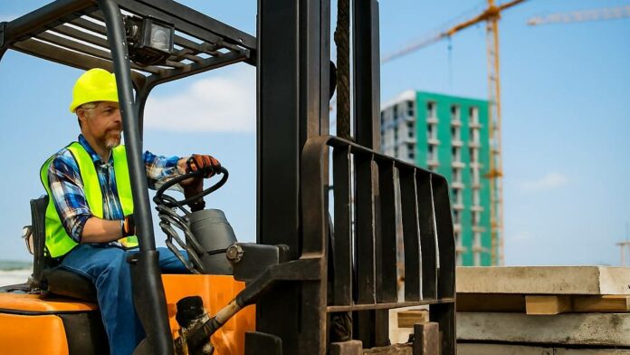 Forklift safety training program for construction sites