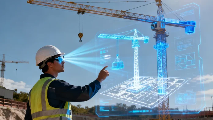 VR AI lift technology construction planning