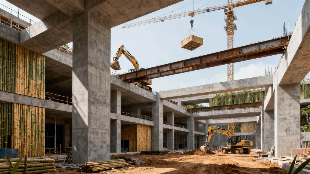 Alternative binders sustainable concrete