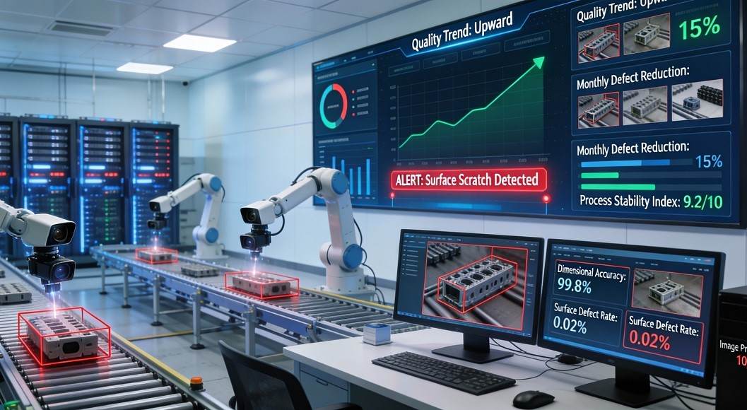 Machine learning powered quality control