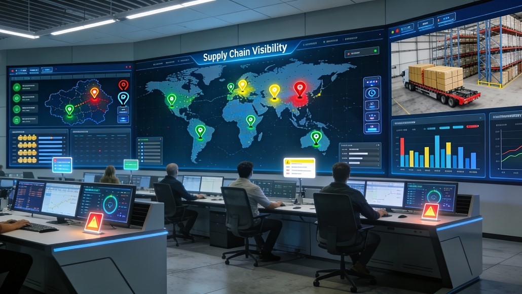 Digital supply chain visibility tracking