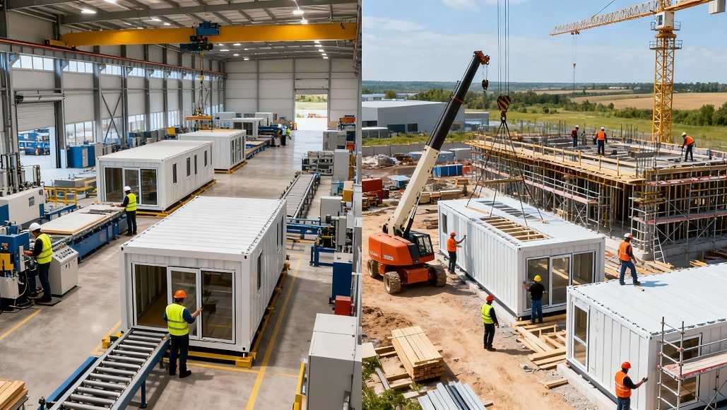 Hybrid construction models combining offsite and onsite assembly
