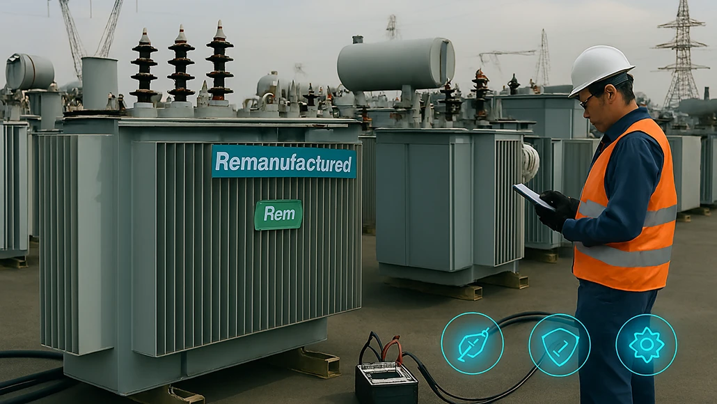 Cost comparison of remanufactured and new transformers