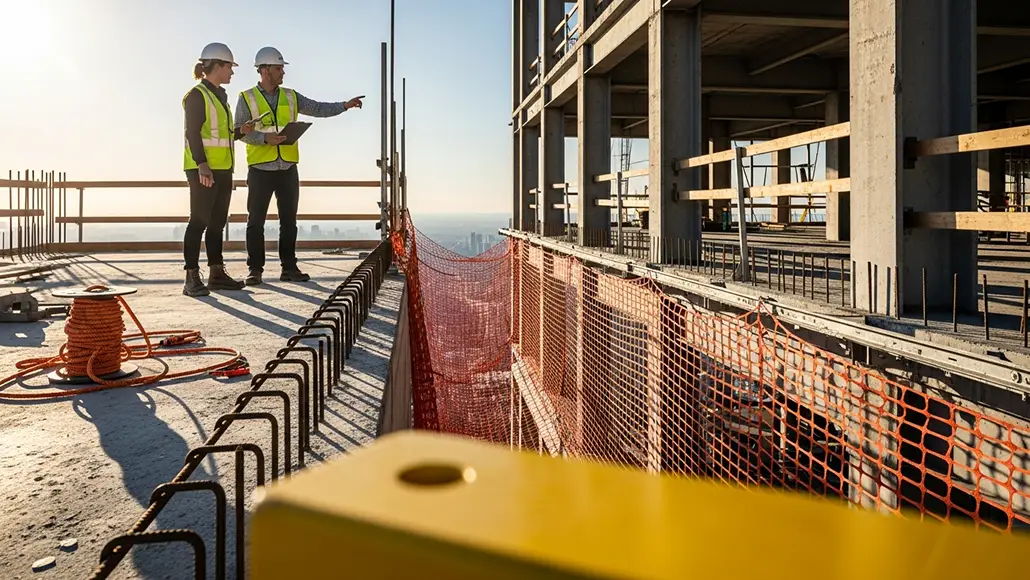 mitigate risks from falling objects on high rise site