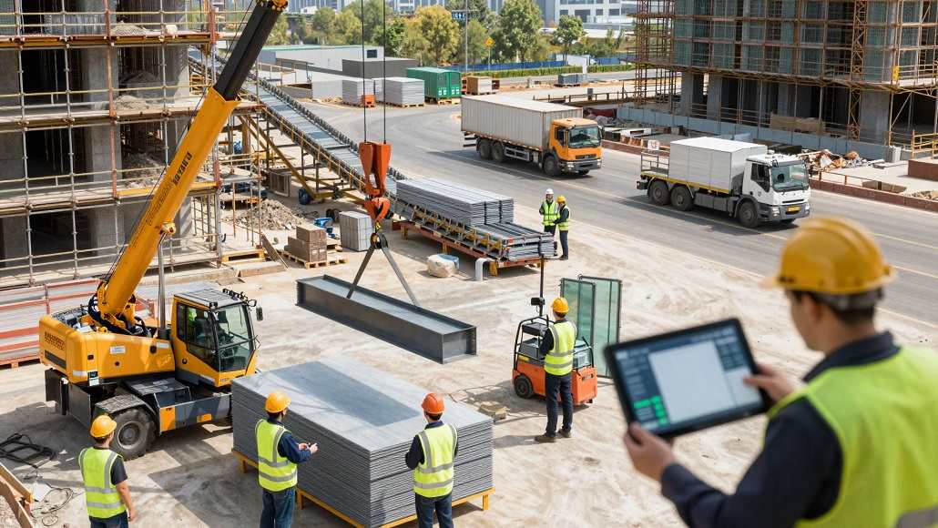 construction material handling systems