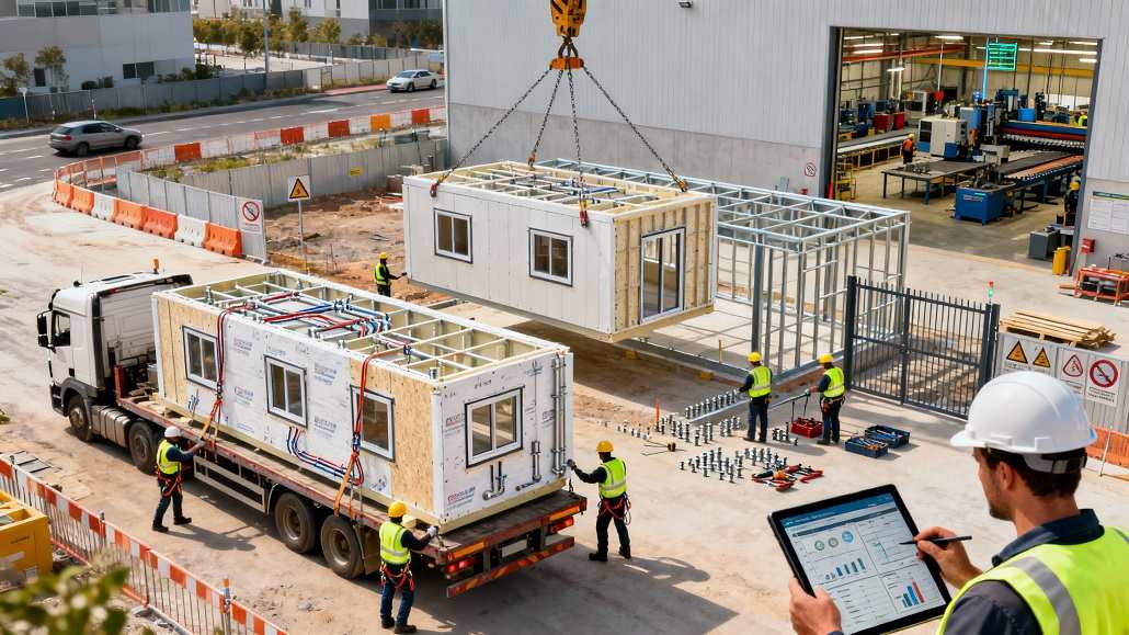 prefabrication techniques on site construction risk