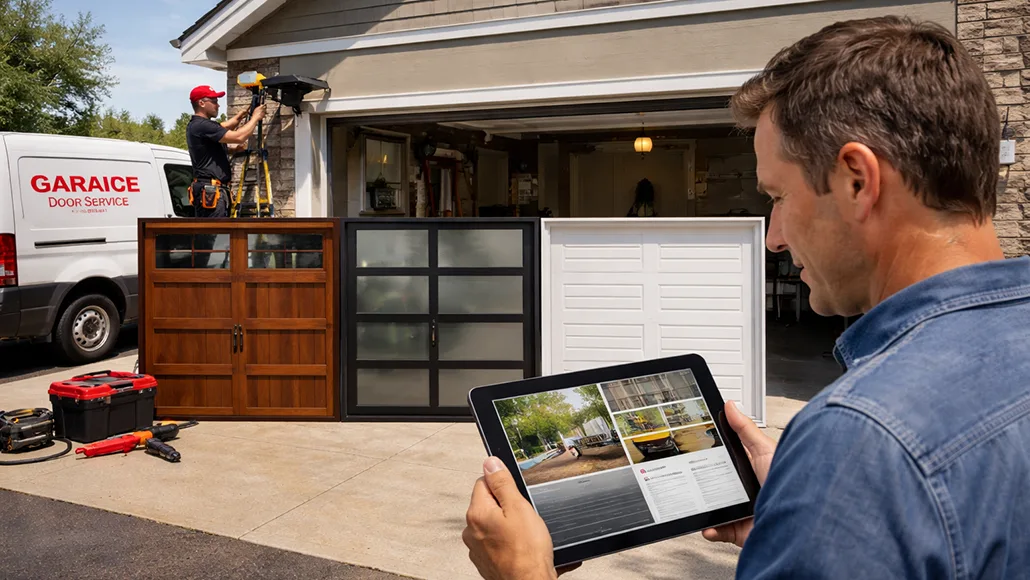 Garage door and opener package pricing