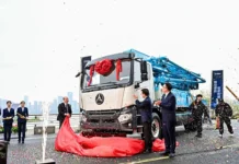 Sany Launches Hybrid Concrete Pump Truck with 1400km Range Hybrid Concrete Pump Truck