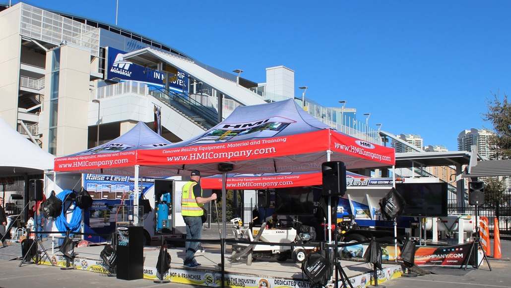 10x10 logo canopy tents Houston construction oil gas