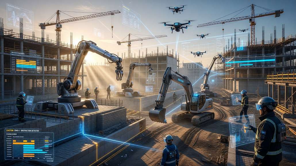 AIpowered construction robotics