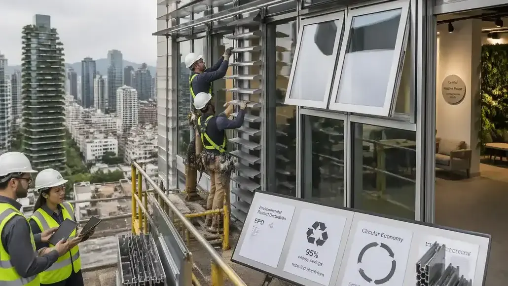 Energy efficient aluminium building materials