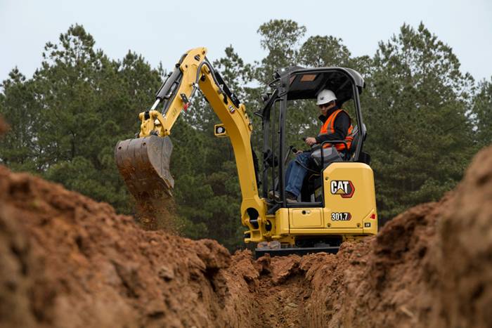 Image: 301.7 CR Mini Hydraulic Excavator Cat — Stowers Cat