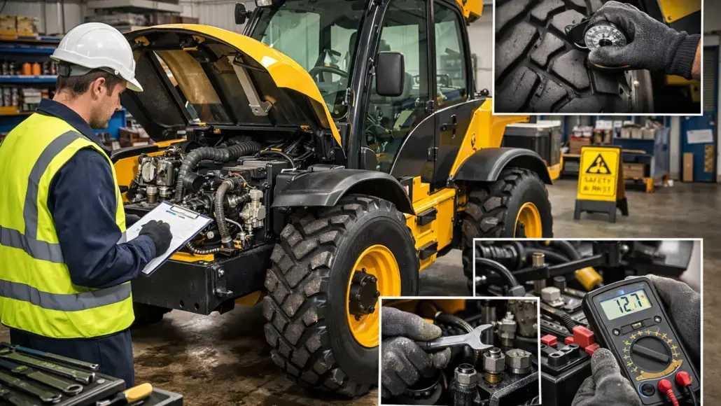 telehandler inspection and maintenance