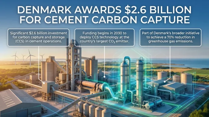 Denmark Awards $2.6 Billion for Cement Carbon Capture