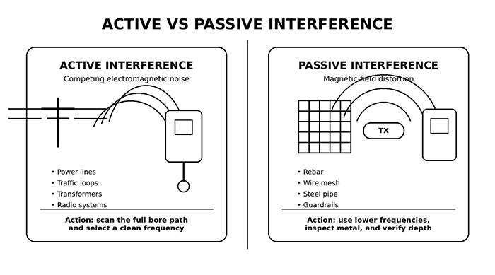 active vs passive interference