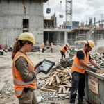 Construction waste tracking