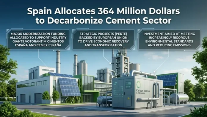 Spain Allocates 364 Million Dollars to Decarbonize Cement Sector