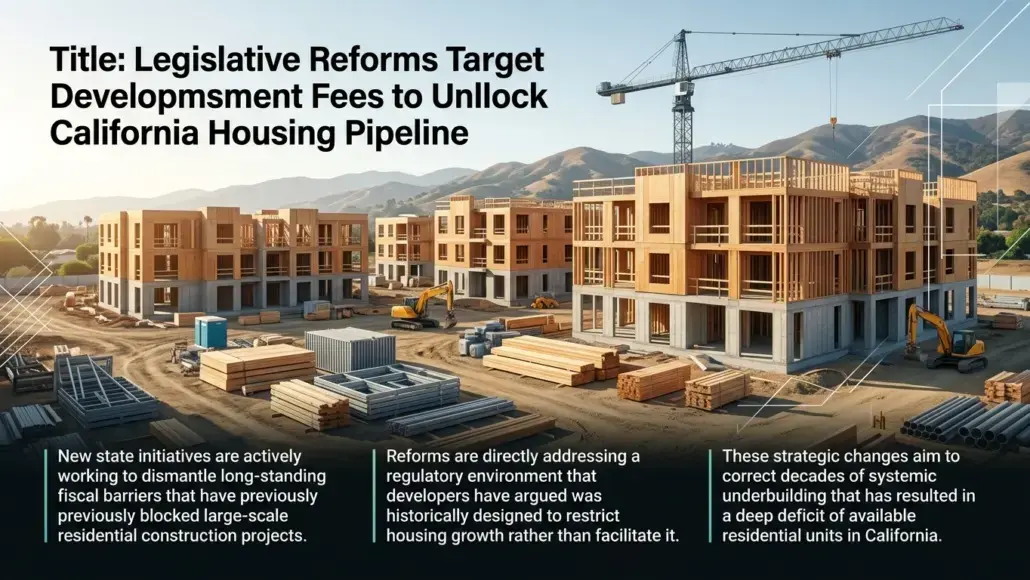 Legislative Reforms Target Development Fees to Unlock California Housing Pipeline