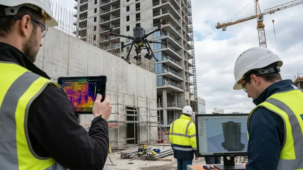 AI vision systems building inspections