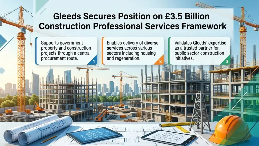 Gleeds Secures Position on £3.5 Billion Construction Professional Services Framework