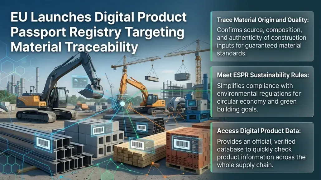 EU Launches Digital Product Passport Registry Targeting Material Traceability