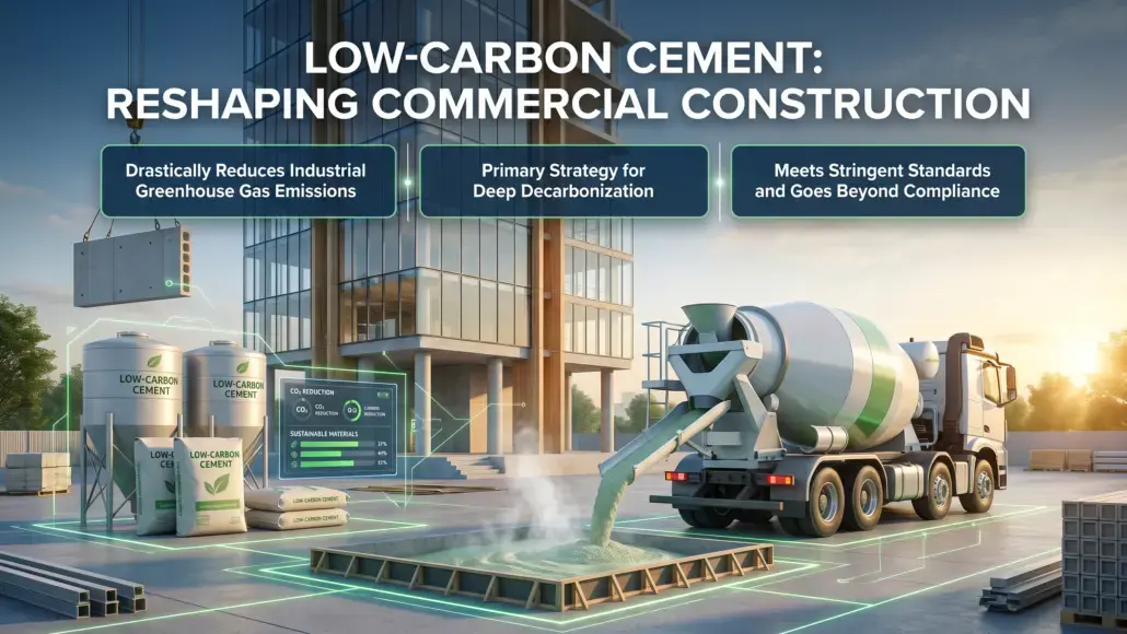 Low-Carbon Cement Reshaping Commercial Construction