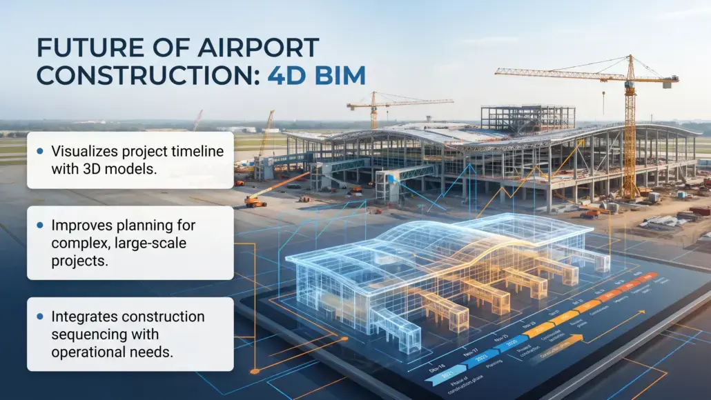 4D BIM Scheduling Improving Airport Construction Sequencing