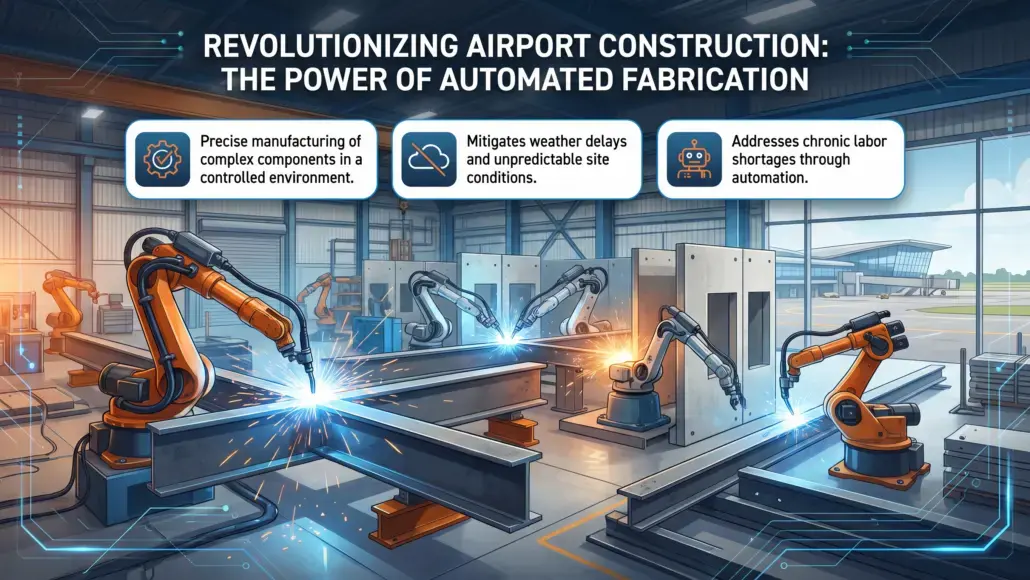 Automated Structural Assembly Improving Airport Construction Productivity