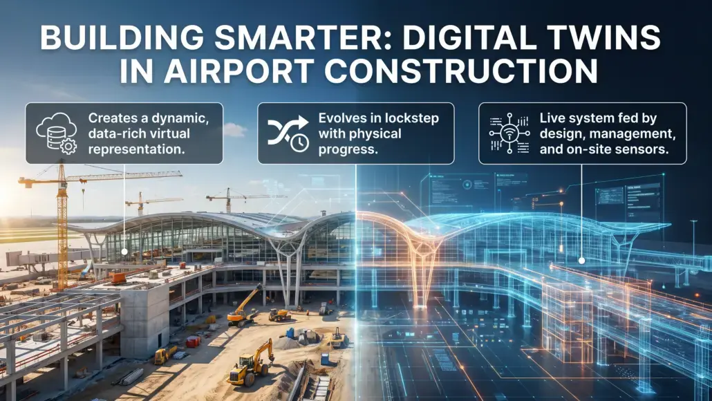 Digital Twin Integration Optimizing Airport Construction Lifecycle