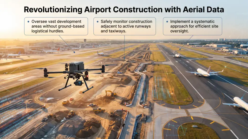 Drone-Based Construction Monitoring Improving Airport Project Visibility