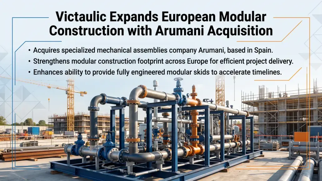Victaulic Expands European Presence with Acquisition of Arumani