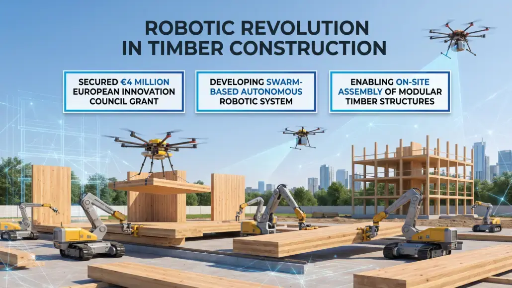 Foster + Partners Advances Robot Construction, SWIFT-Build