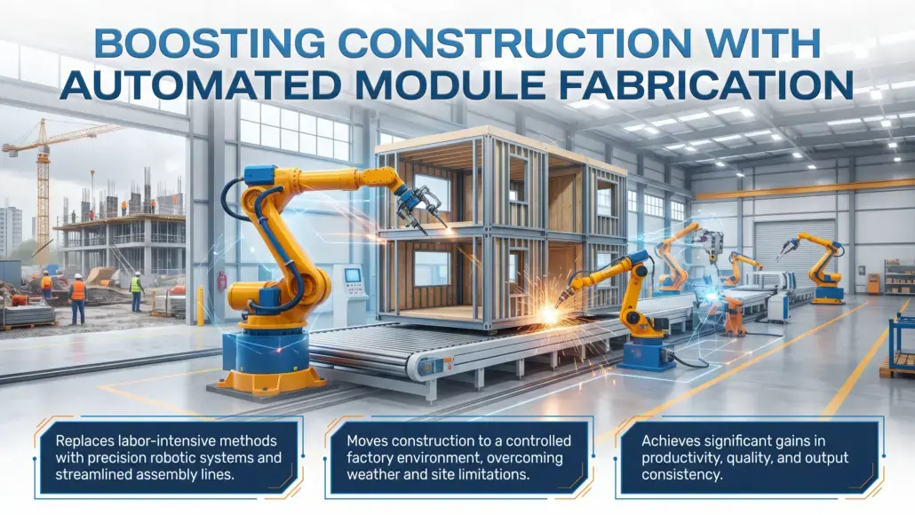 Automated Module Fabrication Improving Off-Site Construction Output