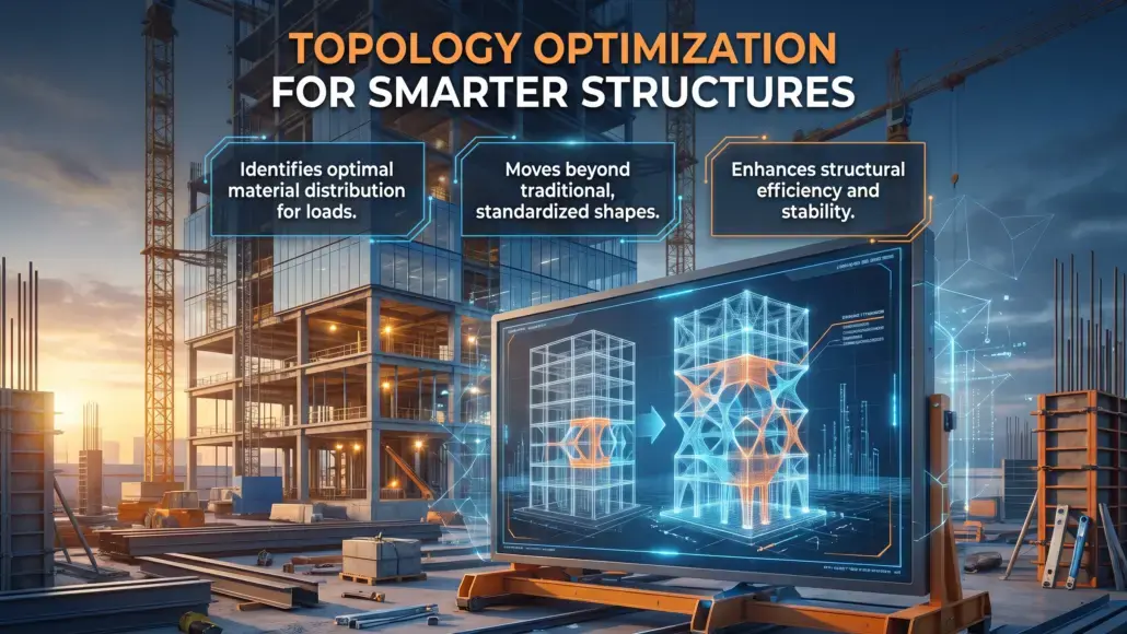 Topology Optimization Improving Structural Efficiency in Building Design