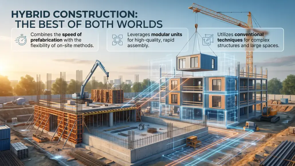 Hybrid Modular Systems Integrating Prefabrication with Site Construction