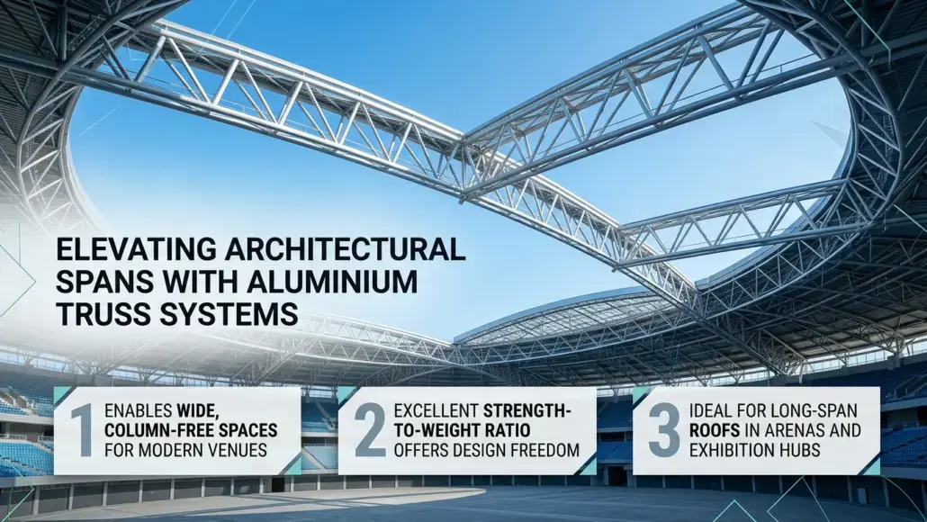 Advancing Architectural Spans via Aluminium Truss Systems