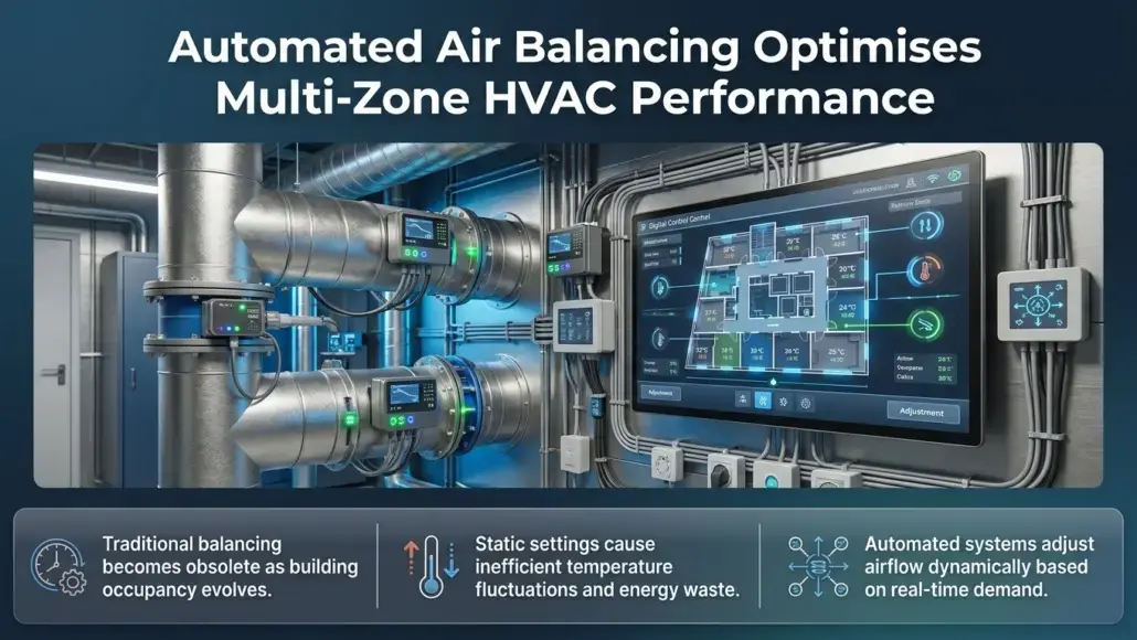 Automated Air Balancing Improving Multi-Zone HVAC Performance