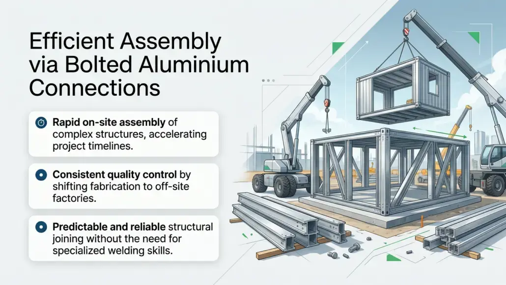 Efficient Assembly via Bolted Aluminium Connections