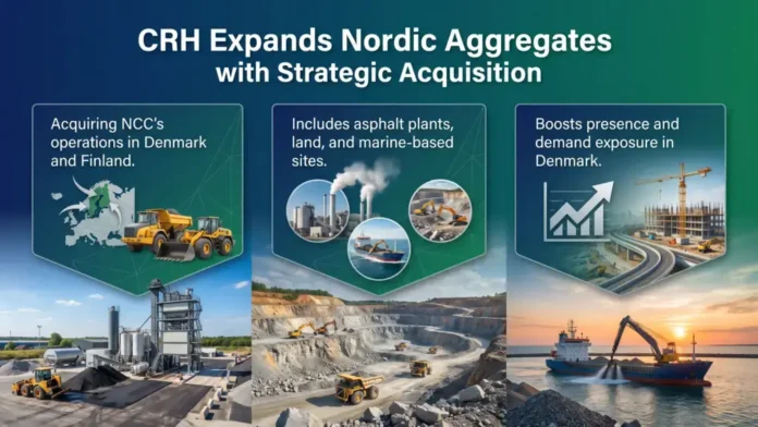 CRH Acquisition to Expand Aggregates in Nordic Markets 