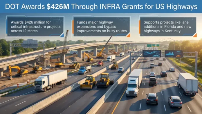 DOT Awards $426M Through INFRA Grants for US Highways