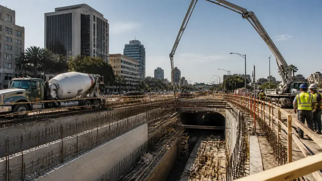 Cemex Supplies More Than 300,000 Cubic Yards of Concrete for Los Angeles Metro Extension